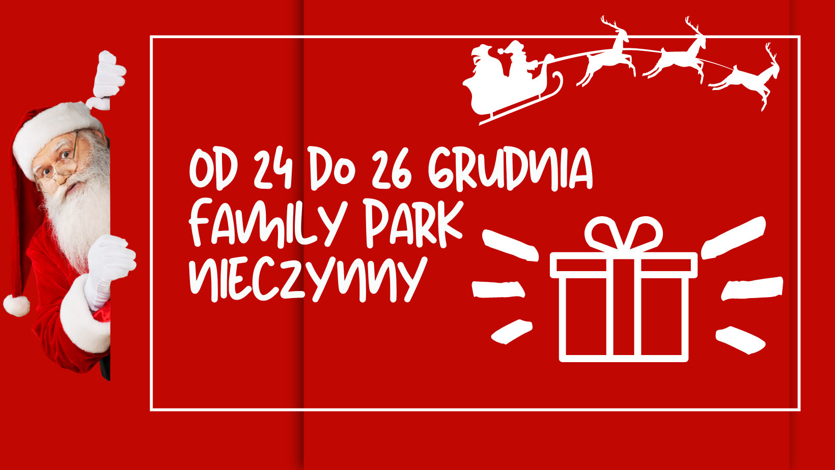 przerwa świąteczna w Family Park Bydgoszcz 24-26 grudnia 2021